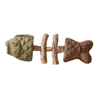 阿柴与猫猫咪玩具鱼骨头木天蓼猫薄荷磨牙棒仿真鱼磨牙耐咬自嗨解闷逗猫棒
