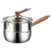 SSGP 无涂层雪平锅316L不锈钢家用奶锅16cm