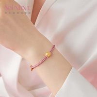 周大福 SOINLOVE 萌福猫咪足金黄金转运珠 VR866