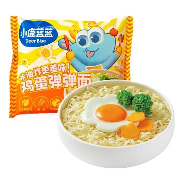 小鹿蓝蓝 儿童高蛋白鸡蛋弹弹面60g