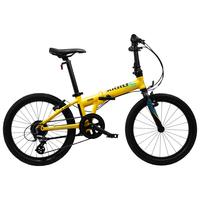 书比超轻儿童折叠自行车男女孩4-16岁变速山地车中大童车童车009 20寸-009-芒果黄（8速）
