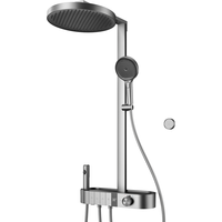 恒洁卫浴按键恒温花洒套装雨淋浴器家用明装置物恒温花洒套装Y55