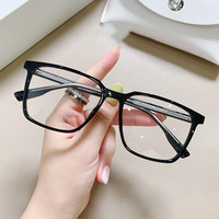 Erilles 方形眼镜框透白框 +161非球面镜片