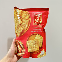 座山这个太好吃了泰国本土座山牌肉松锅巴香脆海苔肉松米饼80g 虾味80克