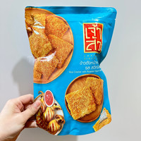 座山这个太好吃了泰国本土座山牌肉松锅巴香脆海苔肉松米饼80g 鱿鱼味80克