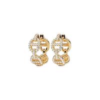 APM Monaco Maille Marine金色圈耳环女猪鼻子耳饰