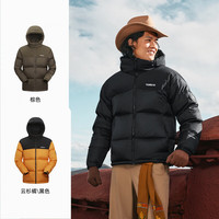 探路者（TOREAD）羽绒服男鸭绒户外防泼水防风保暖面包服徒步登山外套25秋冬 黑色-TADDBN91798 XS