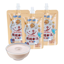 小鹿蓝蓝 每日坚果乳高钙高锌儿童饮品益生元口感顺滑饮料 核桃米乳100ml*3袋