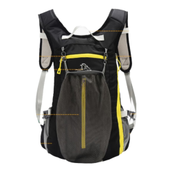 伯希和 中性登山包 6602507 曜石黑 20L