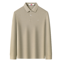金利来GY服饰 【100%精梳棉&大珠地】金利来GY秋冬长袖Polo衫男