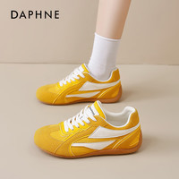  DAPHNE/达芙妮 软底 女士休闲运动鞋  黄色 37