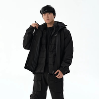 探迹者 户外防风保暖内搭J11ND 3M新雪丽内胆（月黑） L