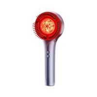 博拉利头皮按摩梳电动养发护发红光精油导液抓揉梳舒缓头部按摩器