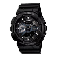 CASIO G-SHOCK GA-110-1B黑武士双显运动表