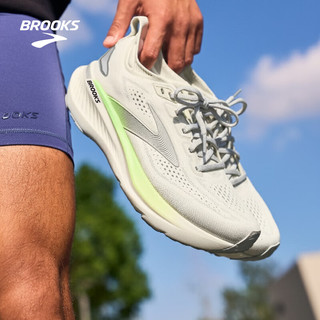 BROOKS/布鲁克斯 Glycerin GTS 23 男款缓震支撑跑鞋 灰/绿/黑色 41