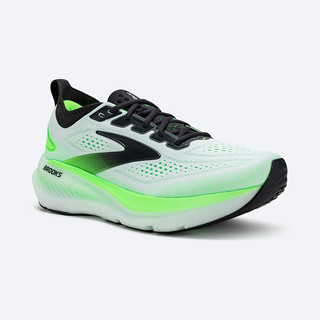布鲁克斯（BROOKS）Glycerin 甘油 23男款跑鞋缓震运动 白/影蓝黑/壁虎绿 40.5