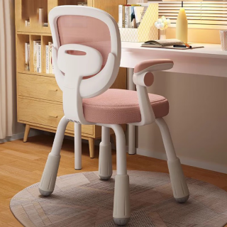 智优奇 儿童学习椅 人体工学椅 四角学习椅 可调升降 小象灰 3-18岁可用