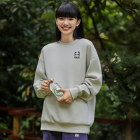 HIPANDA你好熊猫卫衣男2026新款春季长袖套头上衣男女宽松打底衫卫衣男款 白色 XL