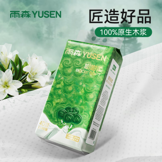 雨森 嘭嘭柔悬挂式纸巾4层1100张*10提