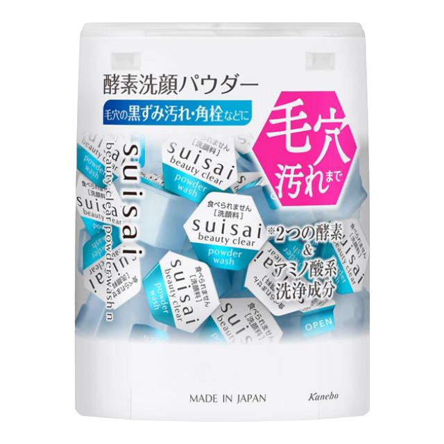 Kanebo嘉娜宝清透酵素洗颜粉32 粒洁面洁颜洗脸去黑头清洁毛孔深层 日本