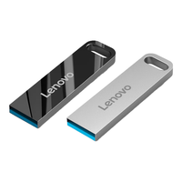 联想(Lenovo)U盘 USB3.2闪存盘 高速传输U盘 金属 移动便捷 办公商务优盘2.0车载U盘优盘 SX110 银色3.2 64GB