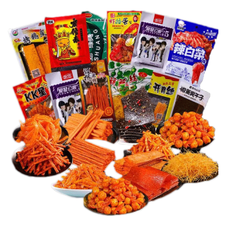 嗨新易辣条零食大礼包整箱80/90后儿时怀旧辣片小时候休闲食品1200g 混合辣条106包（普通包装）