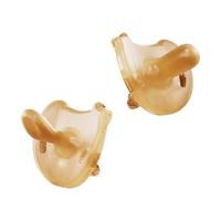 嫚熙婴儿安抚奶嘴新生儿宝宝0-3到6个月以上硅胶仿真母乳哄睡奶嘴