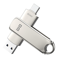 DM 大迈 PD189 USB3.1 U盘 银色 256GB USB-A/Type-C