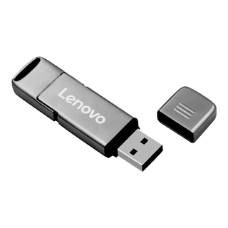 联想（Lenovo）U盘 USB3.2闪存盘 高速传输U盘 金属 移动便捷 办公商务优盘2.0车载U盘优盘 SX110 银色2.0 32GB
