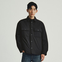 H&M 男士宽松夹棉外套式衬衣 1300947