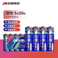 双鹿 R6 碳性5号电池 20粒装