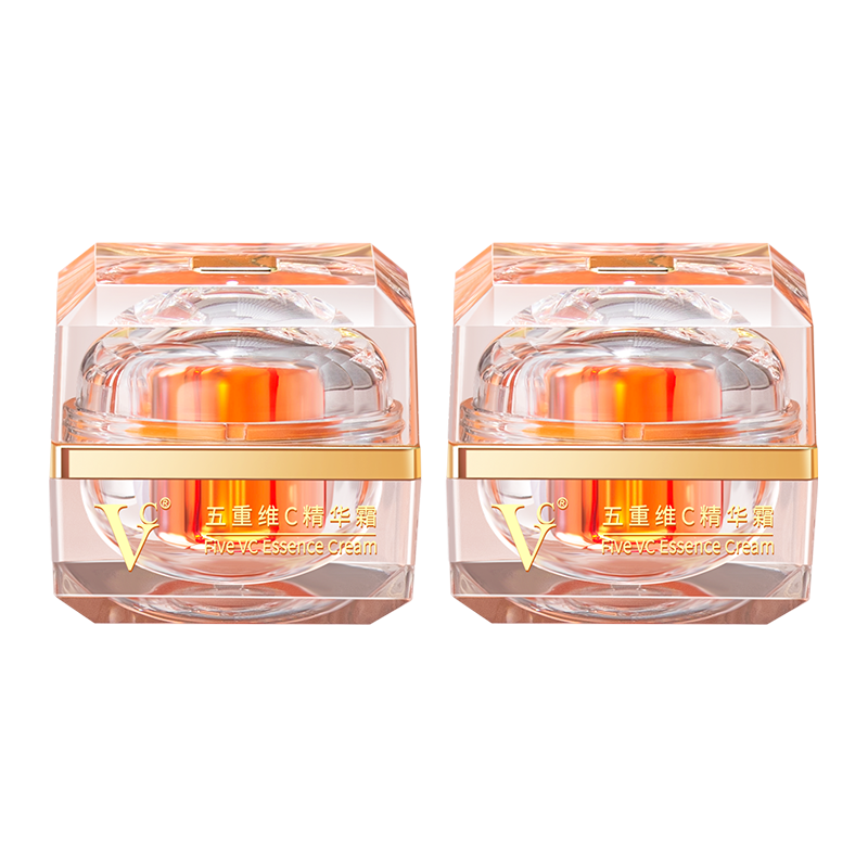  VC/VC 抗皱保湿补水提亮淡化细纹干纹紧致 VC五重维C精华霜  两瓶装