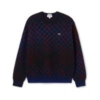 LACOSTE 男女同款格纹针织衫毛衣 AH0812