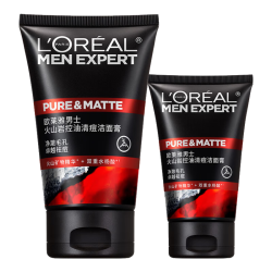 巴黎欧莱雅 694207023193 控油清痘 男士洁面膏  100ml+50ml
