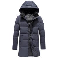 SNOWFLYING 雪中飞 男士中老年中长款羽绒服 X10148423F 钢铁灰 195/108A