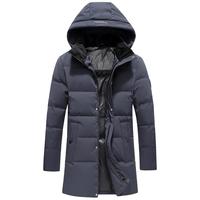 SNOWFLYING 雪中飞 男士中老年中长款羽绒服 X10148423F 钢铁灰 170/88A