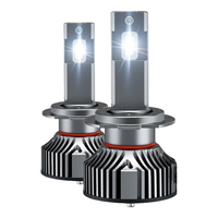 欧司朗（OSRAM）夜行者LED汽车大灯H7 远近光车灯【6000K超亮聚光】12V/45W一对 