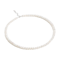 风下无核淡水珍珠项链珍珠项链 5-6mm近圆锁骨链礼盒装