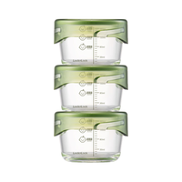 LOCK&LOCK 乐扣乐扣 LLG540S3KKI 儿童辅食碗 215ml*3个 青绿