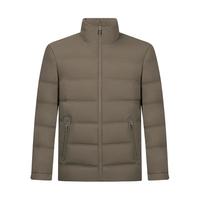 柒牌【拒水鸭绒】三防羽绒服男冬季时尚休闲立领保暖外套 驼色 3XL (190)