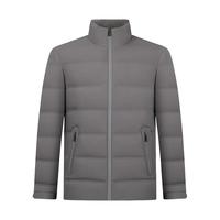 柒牌【拒水鸭绒】三防羽绒服男冬季时尚休闲立领保暖外套 浅灰 L (175)