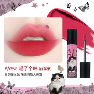 FLORTTE/花洛莉亚奶糕唇霜雾面哑光丝绒唇泥唇釉唇彩平价口红 N04喵了个咪