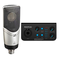 森海塞尔（Sennheiser） MK4大振膜专业录音师K歌话筒电容配音麦克风主播直播唱歌MK4 【MK4+MIDIPLUS M Pro声卡套装】