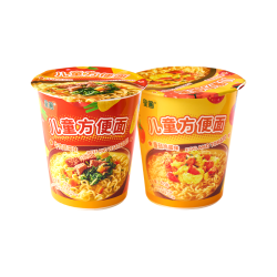 星圃 儿童方便面非油炸宇航冻干面免煮冲泡即食泡面桶宝宝早餐儿童面条 儿童泡面（牛肉*1 番茄鸡蛋*1