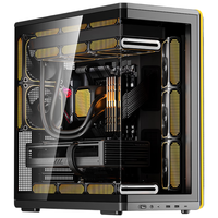 星璨辰黑色 海景房机箱 + 星璨魔方360水冷 黑色（机箱水冷套装）