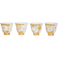 豪峰202524k鎏金主人杯品茗杯个人茶杯建盏茶盏送物 3号【冰种鎏金杯】礼盒装