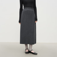 范思蓝恩 围裹式圆领长袖针织套装 女 冬2025新款毛衫半裙两件套4232 半身裙 L