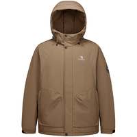 骆驼 CAMEL 【防风防泼水】25秋冬户外山系抗寒保暖耐磨工装棉服男士外套