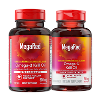 MegaRed脉拓南极磷虾油经典500mg40粒*1瓶和750mg80粒*1瓶中老年