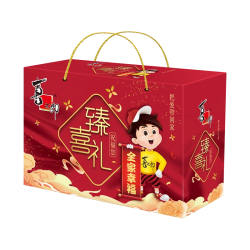 喜之郎 臻喜礼盒2277g/16袋果冻海苔儿童零食大礼包解馋佳品